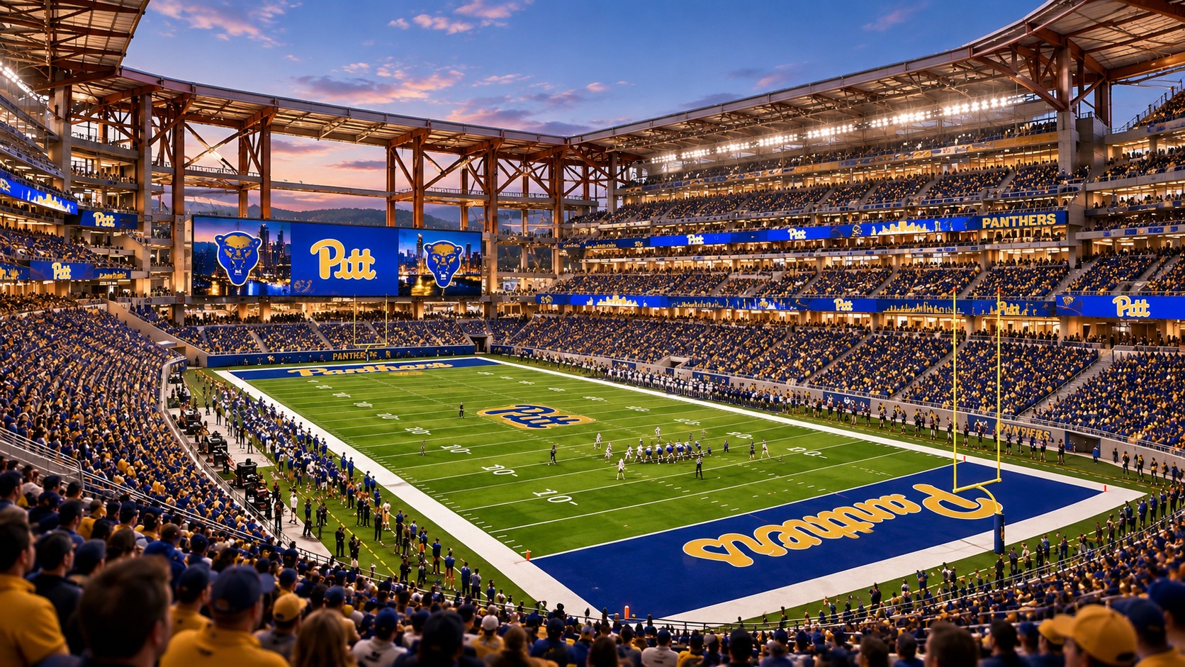 Concept rendering: seating bowl and floating canopy. NOT AFFILIATED WITH THE UNIVERSITY OF PITTSBURGH